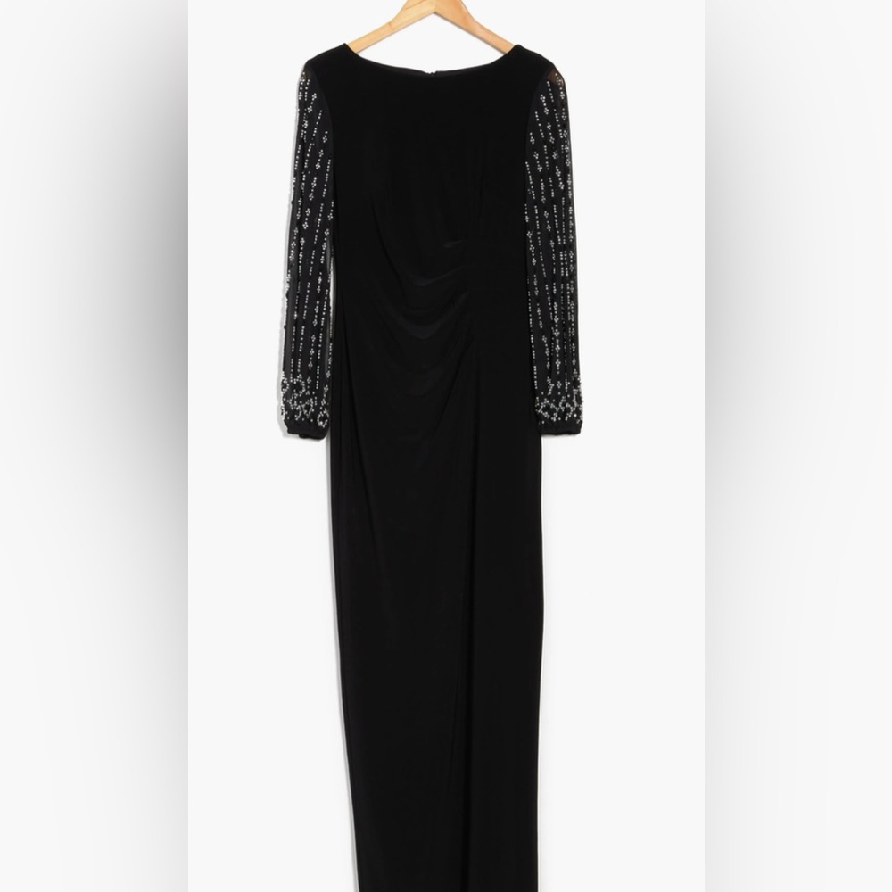 Marina Beaded Long Sleeve Maxi with Beaded Sleeves - Picture 2 of 7